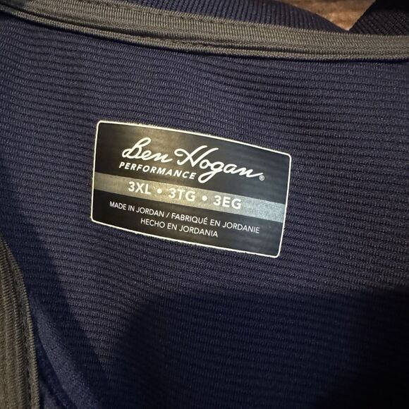 Ben Hogan Men's 3XL Navy Blue Performance Golf Polo Shirt Big Tall Short Sleeve - Picture 4 of 8